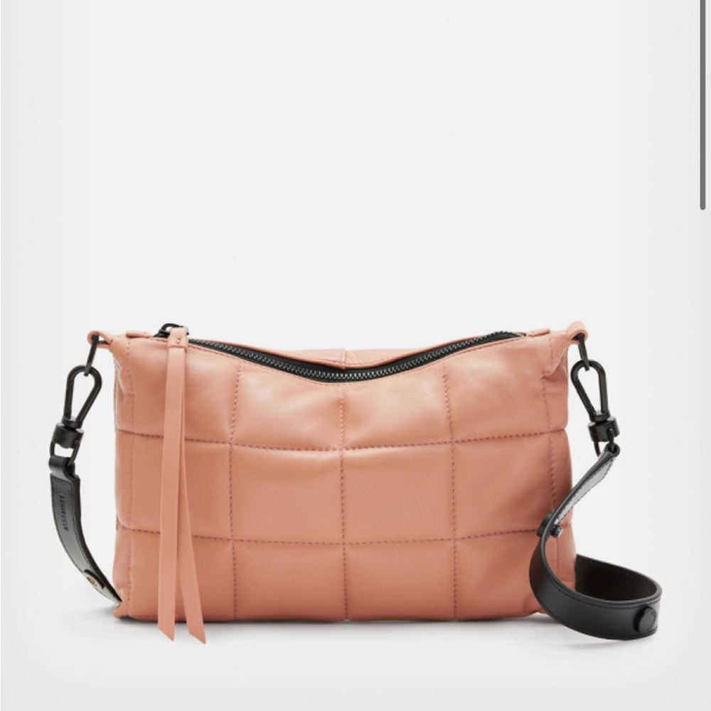 Allsaints Eve Quilted Leather Crossbody Bag